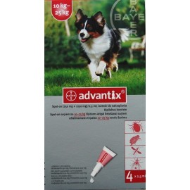 Advantix Spot-on 10 - 25kg - 4 pipety