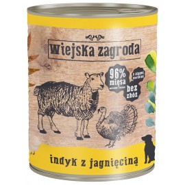 Wiejska Zagroda Indyk z Jagnięciną 800g