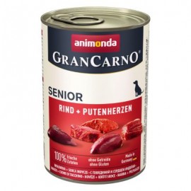 Animonda GranCarno Senior Wołowina Serca Indyka 400g