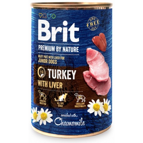 Brit Premium By Nature Junior Turkey With Liver 400g