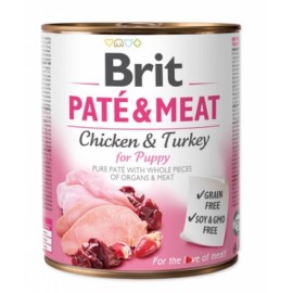 Brit Pate Meat Chciken Turkey Puppy 800g