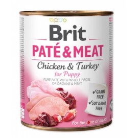 Brit Pate Meat Chicken Turkey Puppy 800g