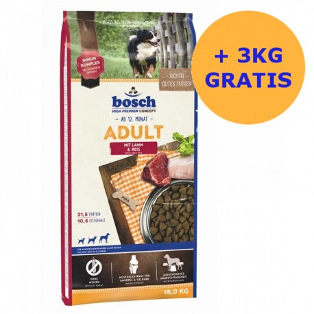 Bosch Adult Lamb Rice 15kg + 3KG GRATIS